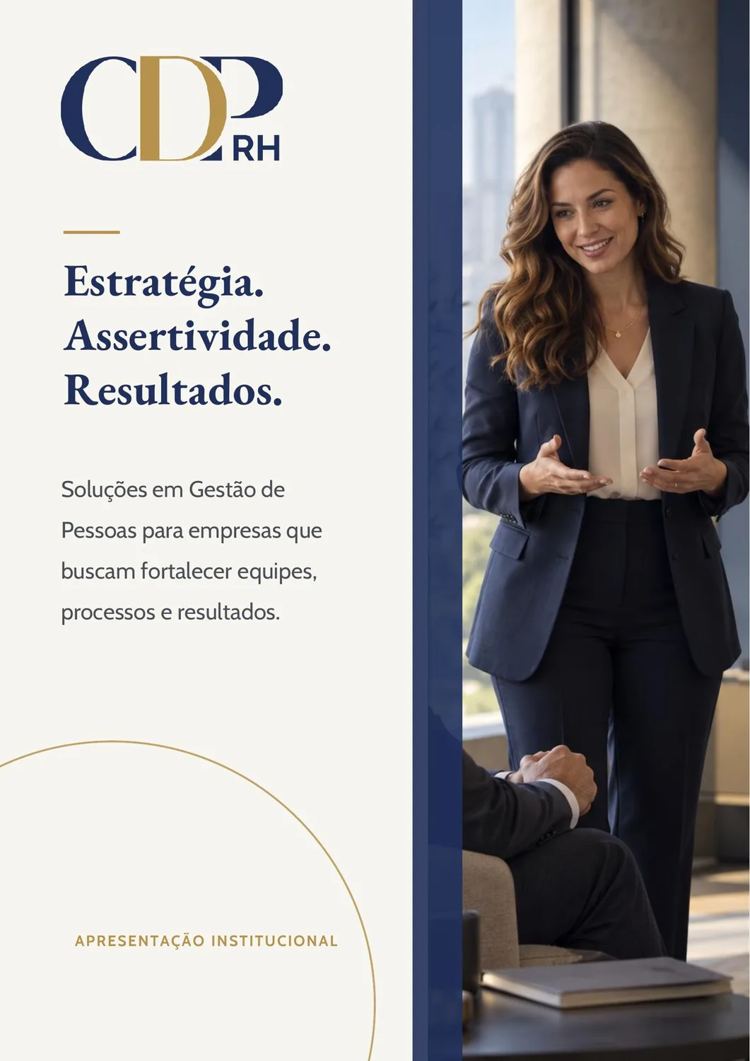 Capa do novo portfólio digital institucional da CDPRH
